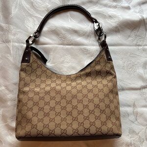 Gucci Tan and Brown Shoulder Bag